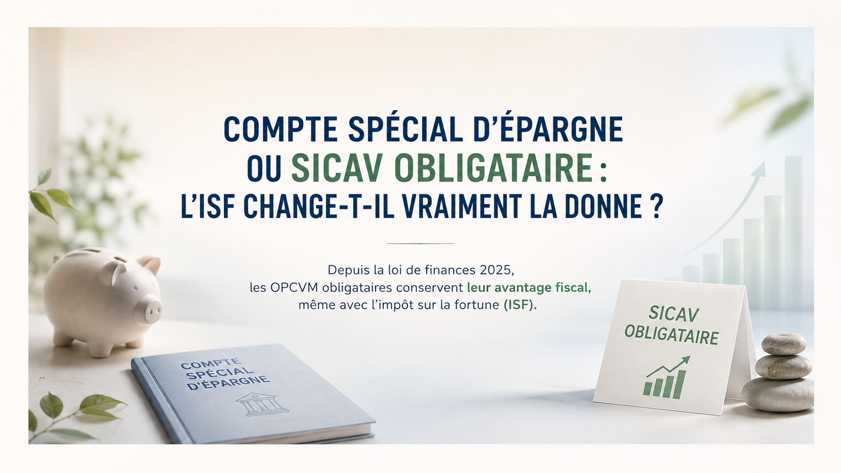 Compte spécial d’épargne ou SICAV obligataire : l’ISF change-t-il vraiment la donne ?