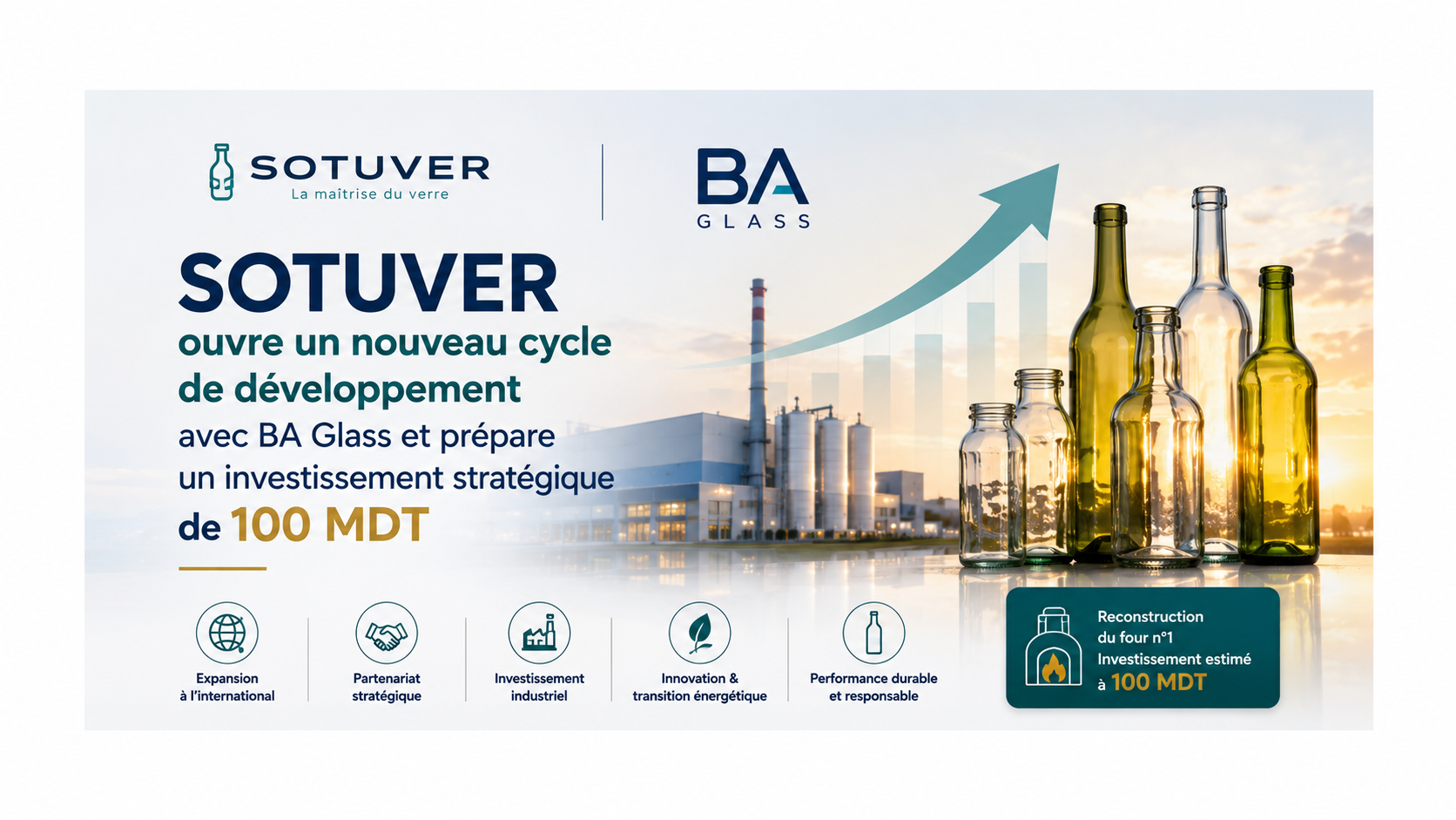 SOTUVER ouvre un nouveau cycle de développement avec BA Glass et prépare un investissement stratégique de 100 MDT