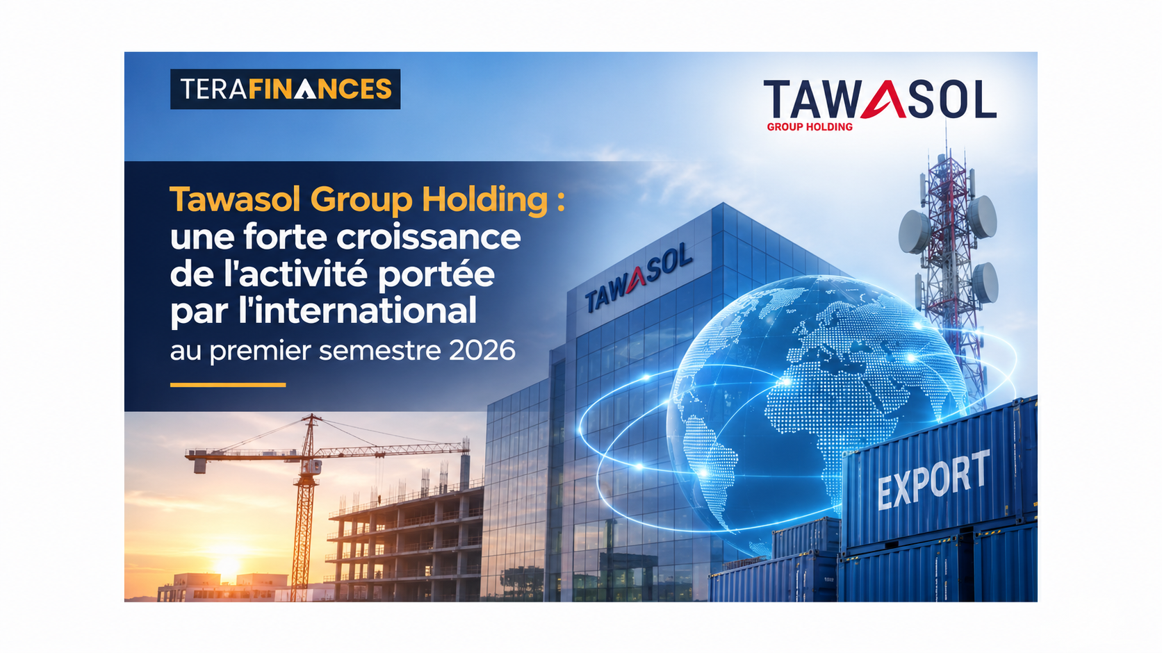 Tawasol Group Holding : une forte croissance de l'activité portée par l'international au premier semestre 2026