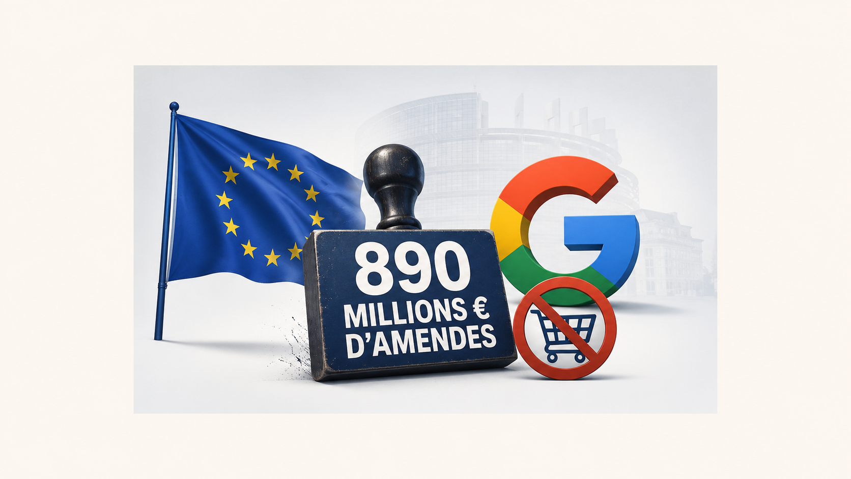 L'UE inflige 890 millions d'euros d'amendes à Google, pour des pratiques d’anti-steering