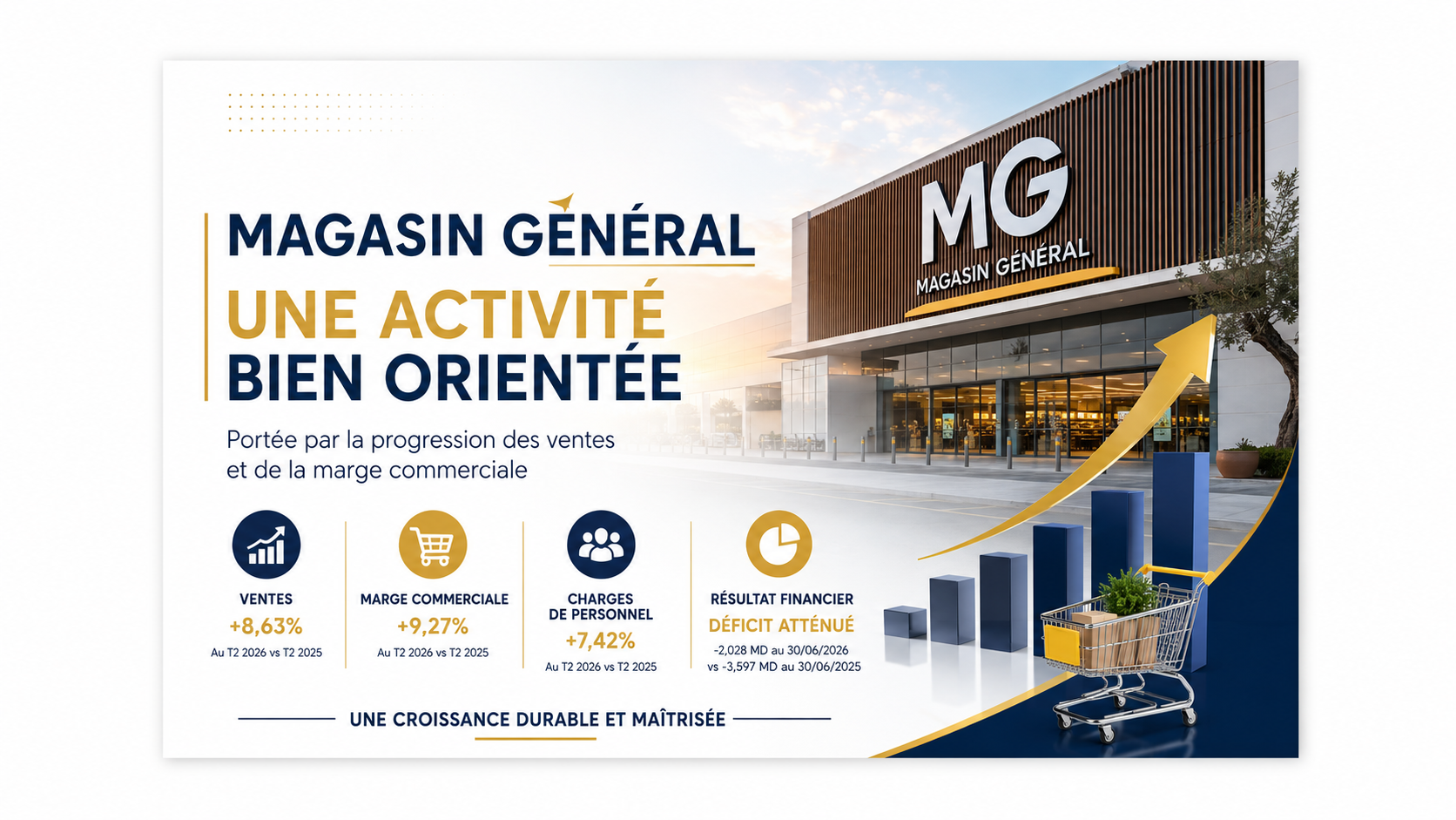 Magasin Général : une activité bien orientée, portée par la progression des ventes et de la marge commerciale