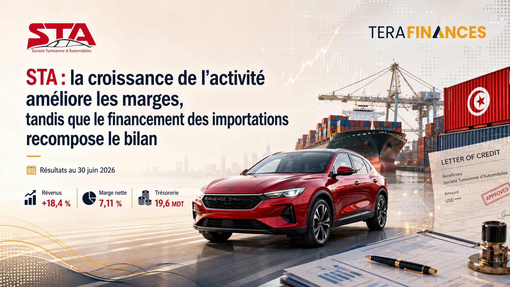 STA : la croissance de l’activité améliore les marges, tandis que le financement des importations recompose le bilan