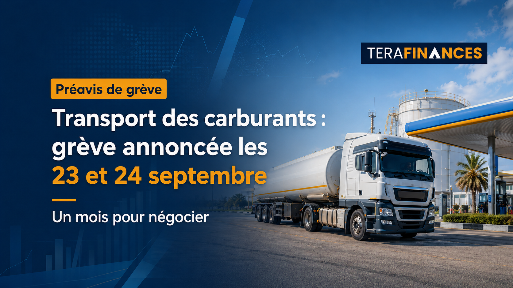 Transport des carburants : un préavis de grève déposé pour les 23 et 24 septembre