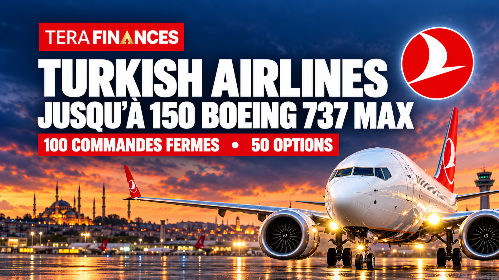 Turkish Airlines confirme l’achat de 100 Boeing 737 MAX, avec une option sur 50 appareils supplémentaires