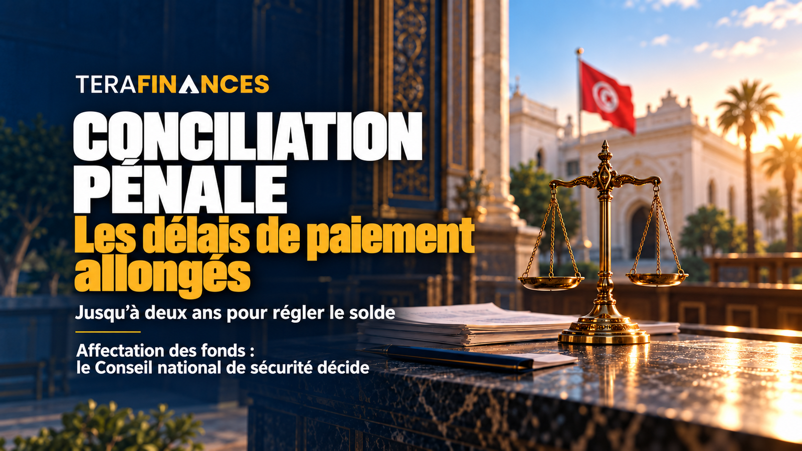 Conciliation pénale : le décret-loi n° 2026-2 allonge les délais de paiement et confie l'affectation des produits au Conseil national de sécurité