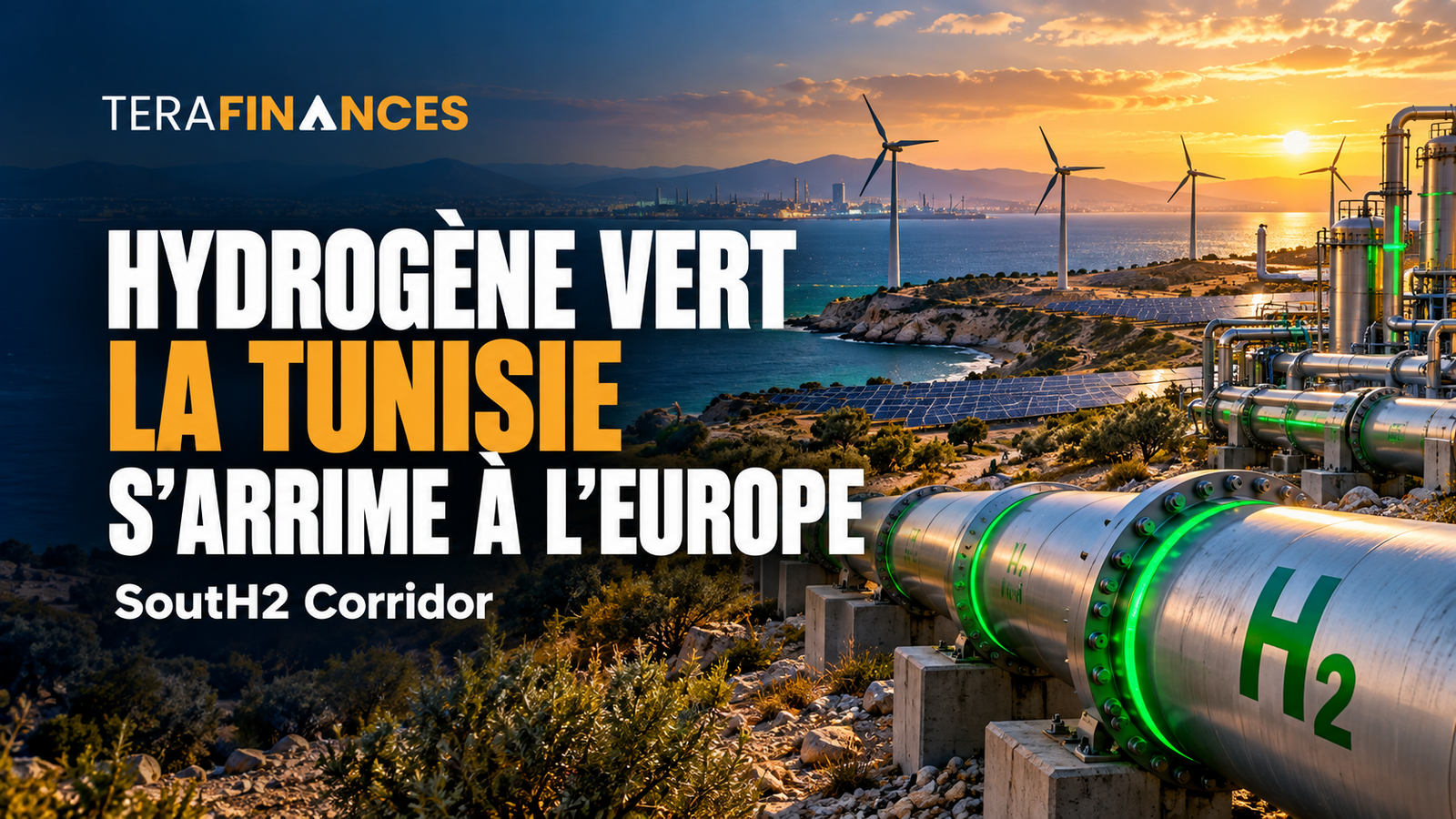 Hydrogène vert : La Tunisie s'arrime au mégaprojet européen SoutH2 Corridor