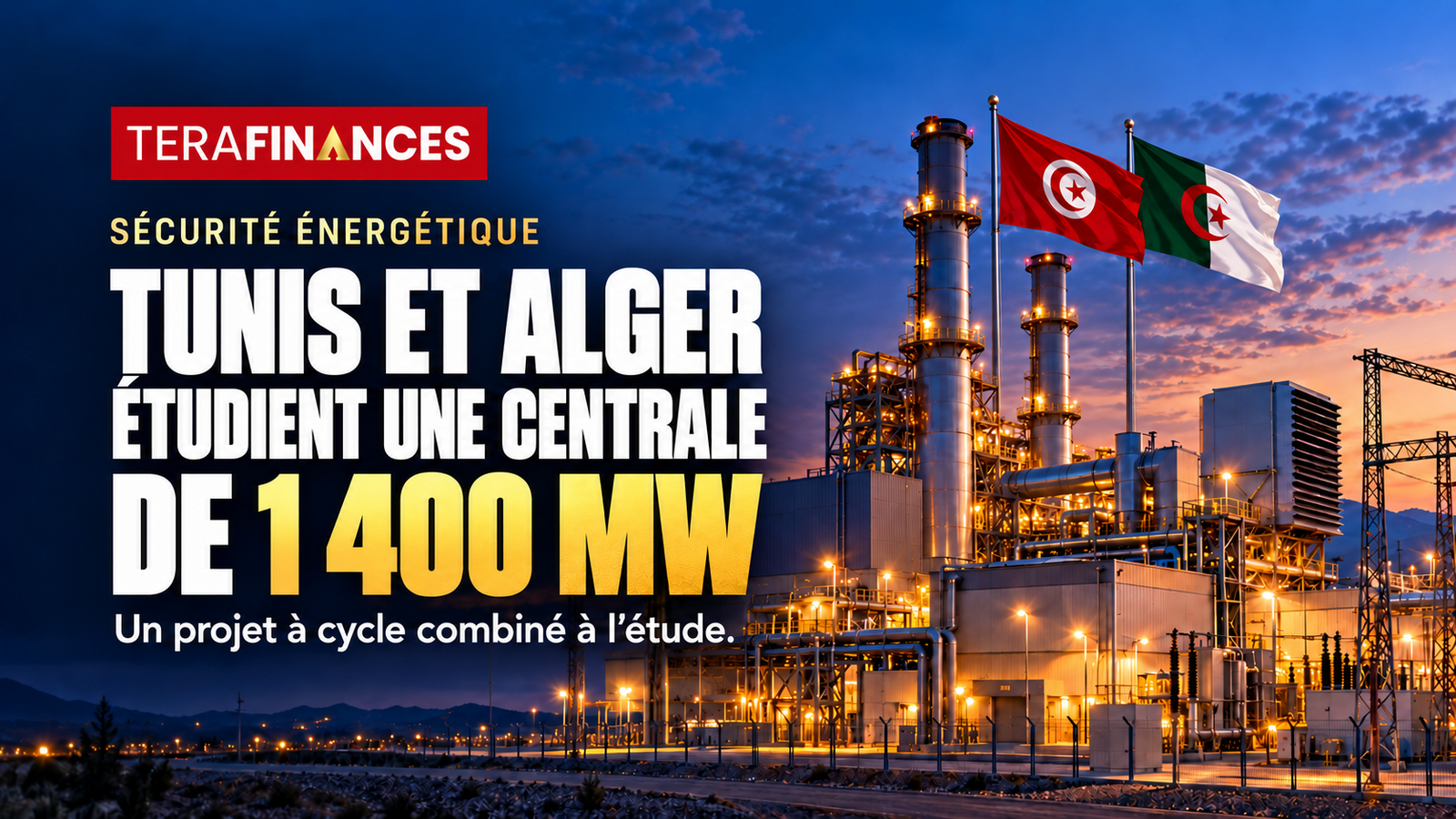 Sécurité énergétique : Tunis et Alger étudient la construction d'une centrale à cycle combiné de 1400 MW