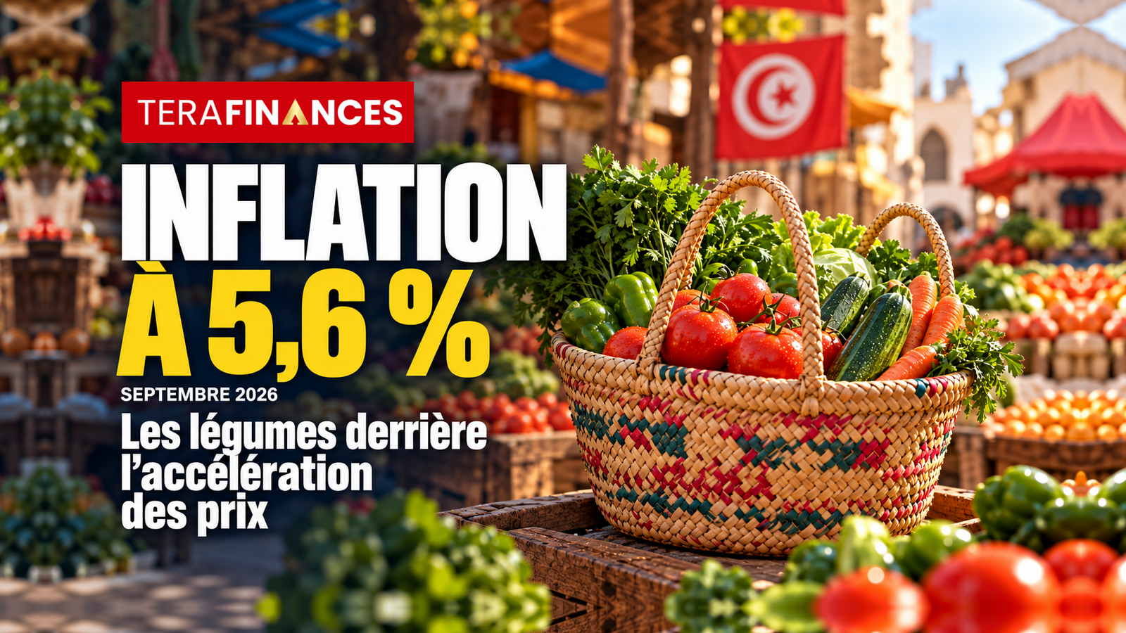 Inflation à 5,6 % en septembre 2026 : les légumes derrière l’accélération des prix