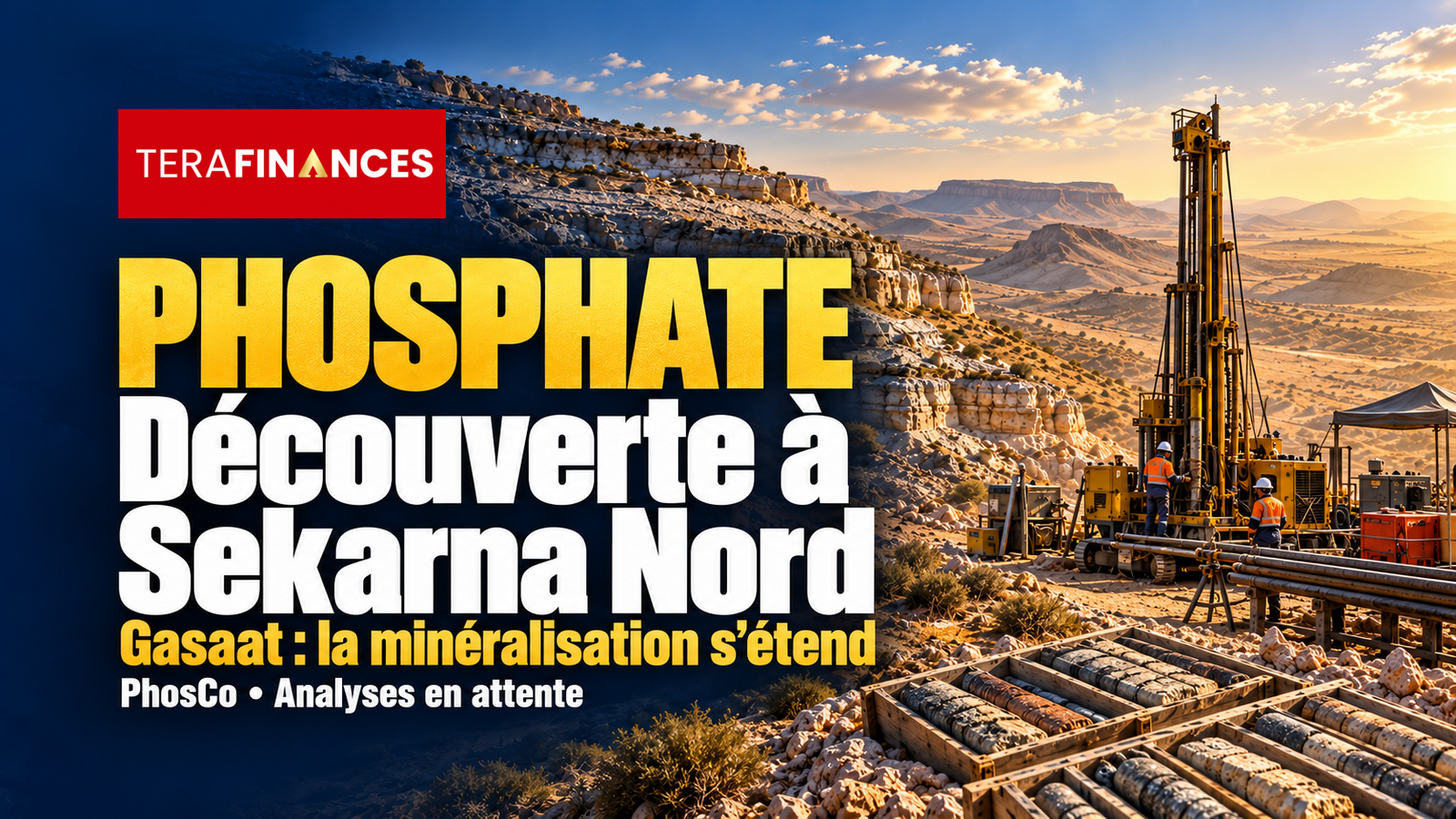 Phosphate : PhosCo annonce une découverte à Sekarna Nord et étend la minéralisation à Gasaat