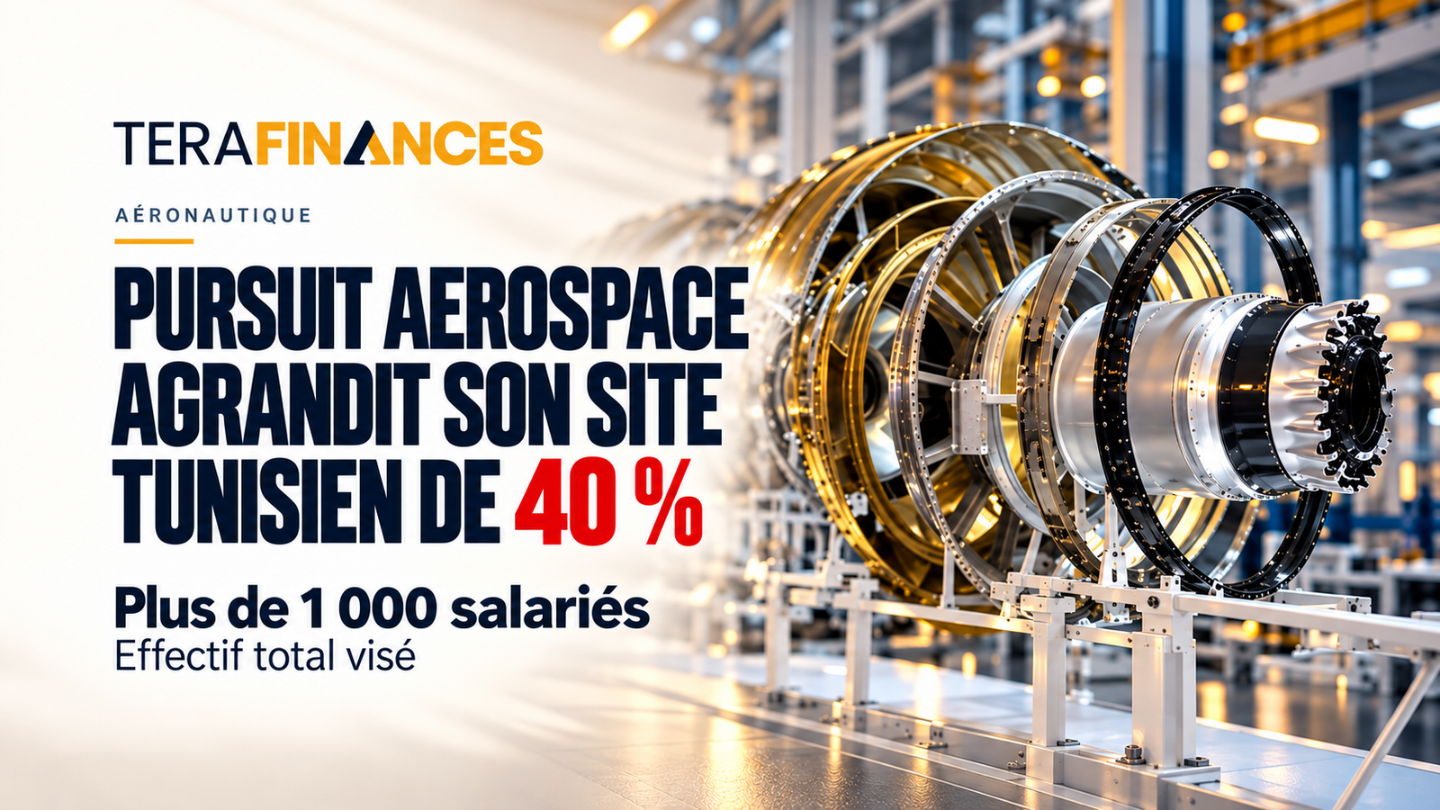 Aéronautique : Pursuit Aerospace agrandit son site tunisien de 40 % et vise plus de 1 000 salariés