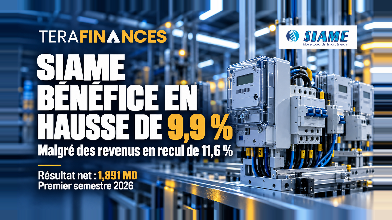 SIAME : un bénéfice semestriel en hausse de 9,9 % malgré un recul de 11,6 % des revenus