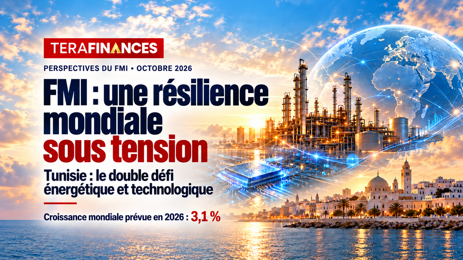 FMI : une résilience mondiale sous tension, la Tunisie face au double défi énergétique et technologique