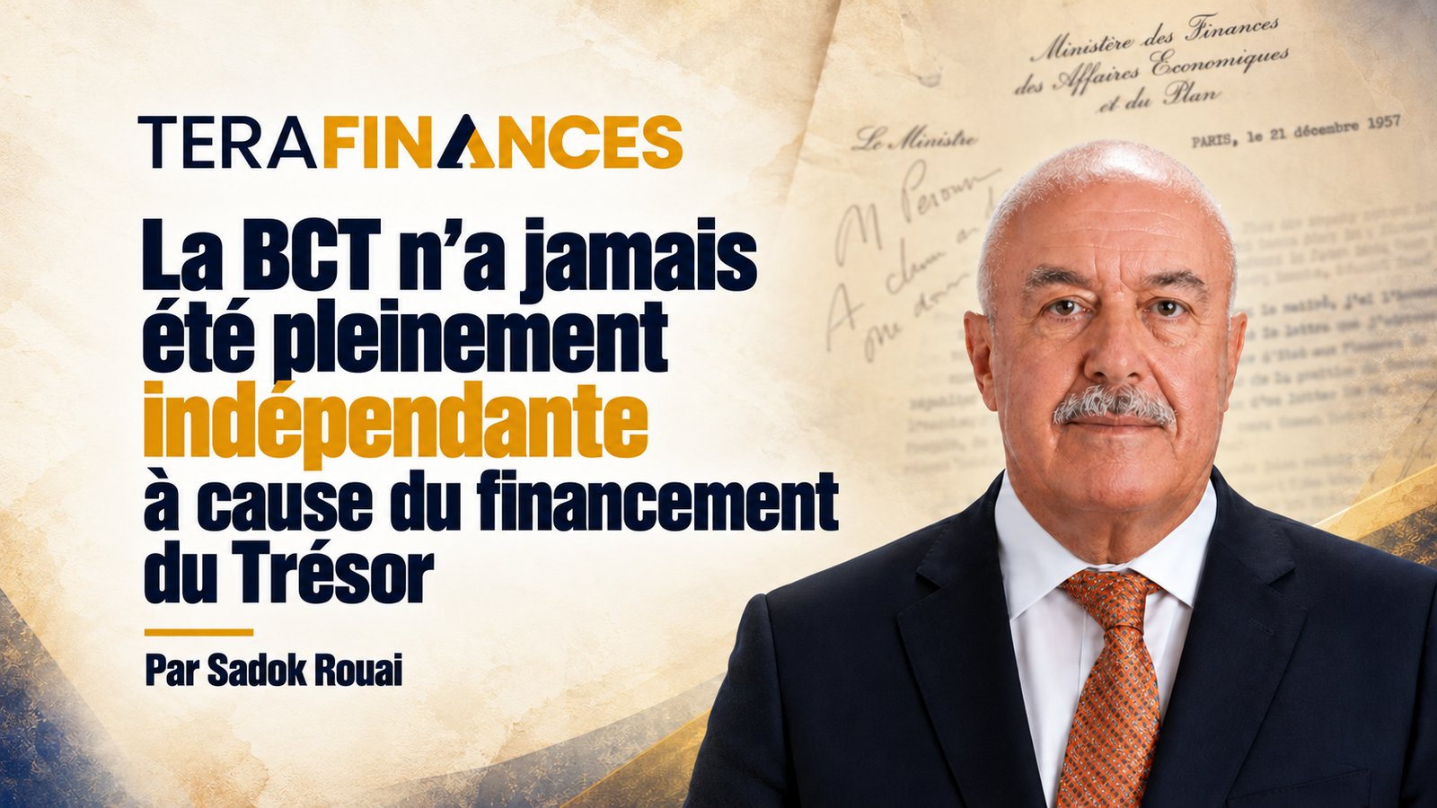 La BCT n’a jamais été pleinement indépendante à cause du financement du Trésor