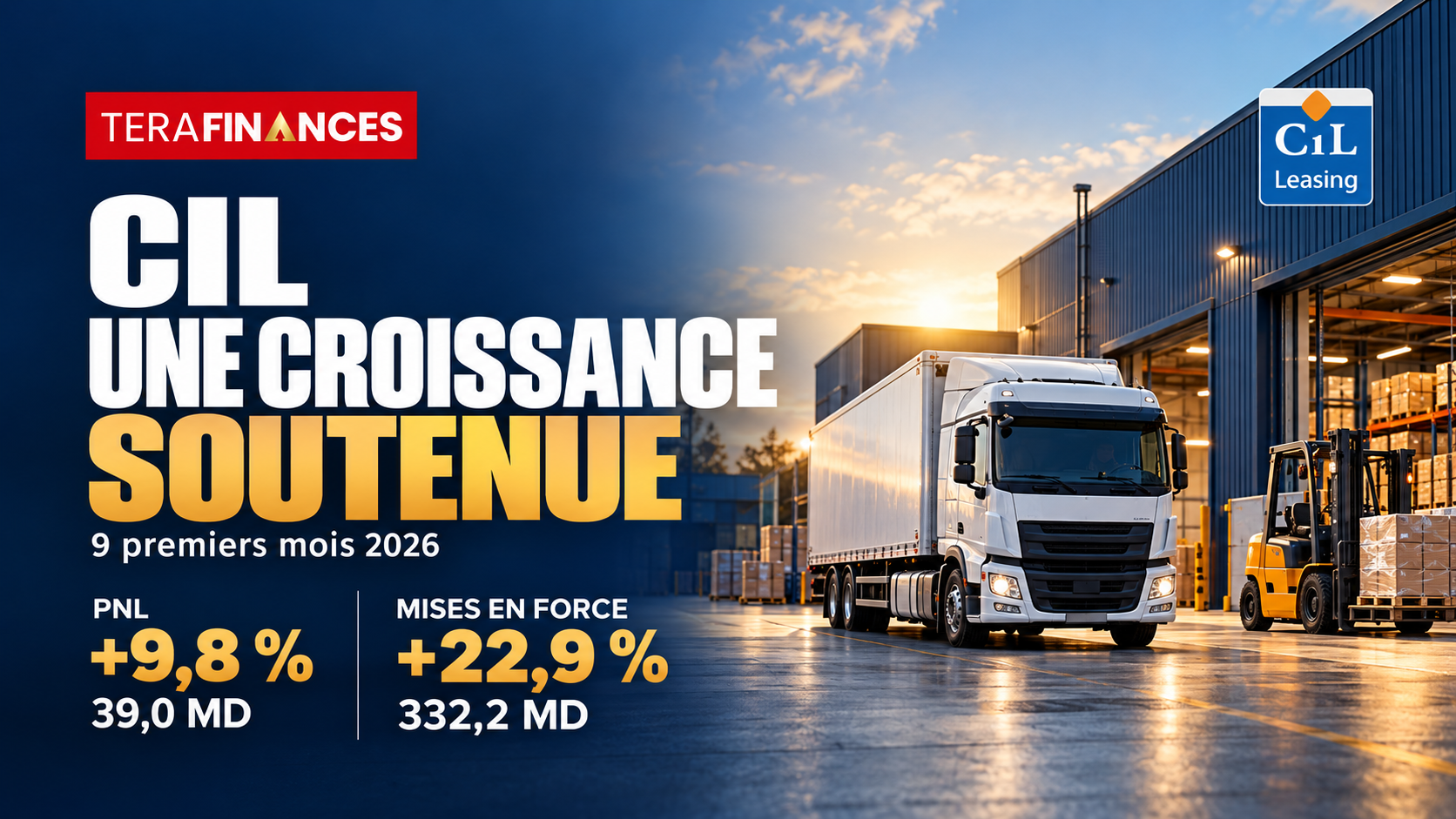 PNL et Mises en Force : La CIL affiche une dynamique de croissance soutenue aux neuf premiers mois 2026