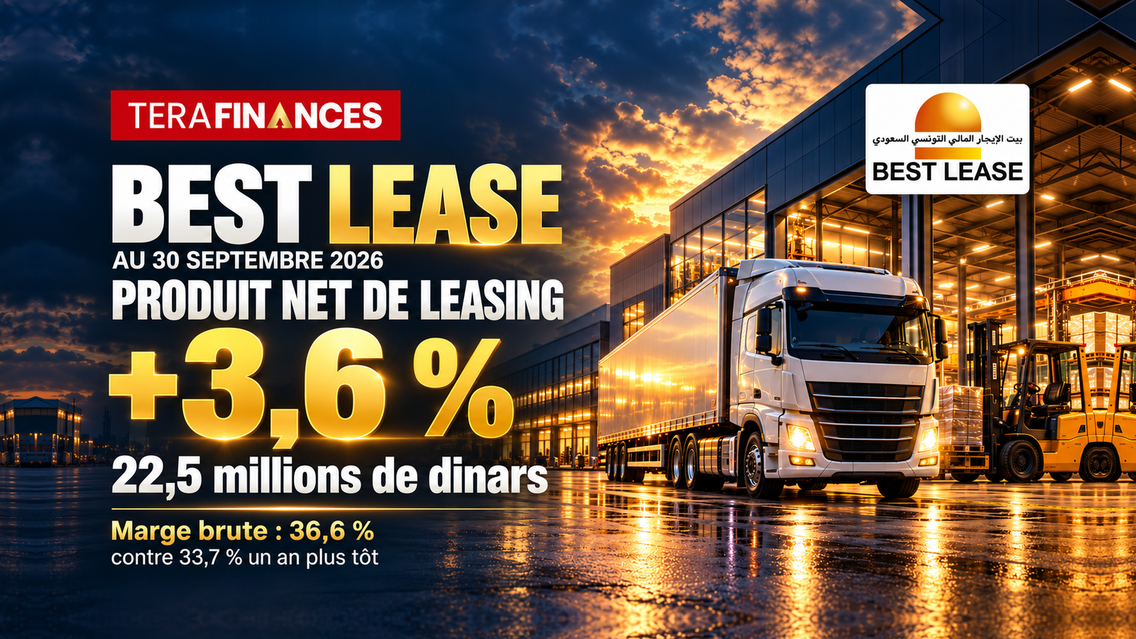Best Lease aux neuf premiers mois de 2026 : Croissance du PNL et consolidation des mises en force