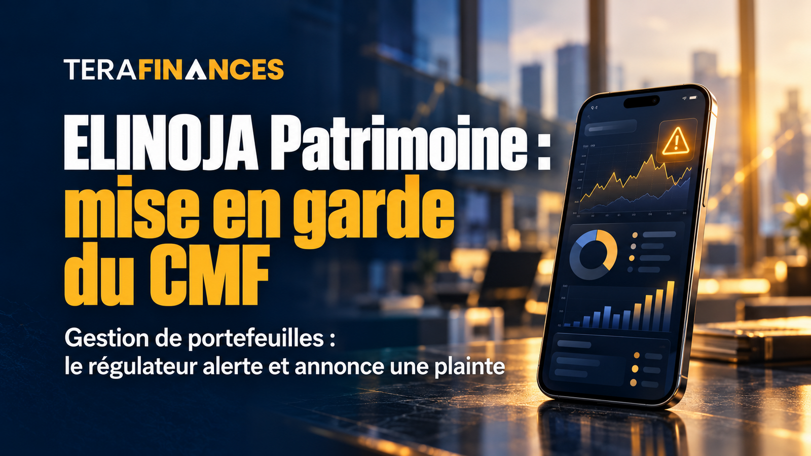 ELINOJA Patrimoine : le CMF met en garde contre des services de gestion de portefeuilles proposés sur les réseaux sociaux