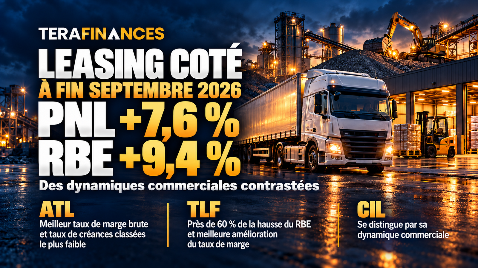 Leasing coté au 30 septembre 2026 : performances et analyse comparative par société