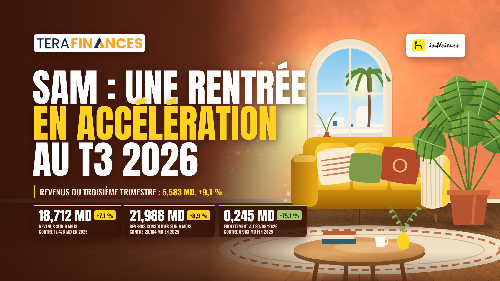 SAM : une rentrée en accélération au troisième trimestre 2026