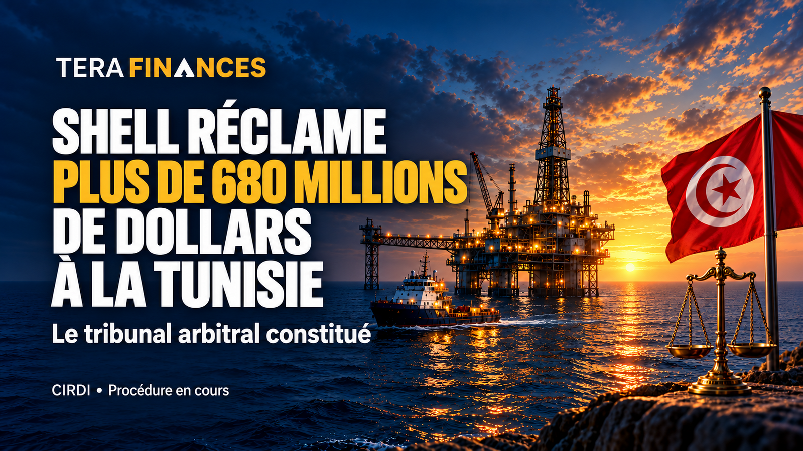 Shell réclame plus de 680 millions de dollars à la Tunisie : le tribunal arbitral constitué