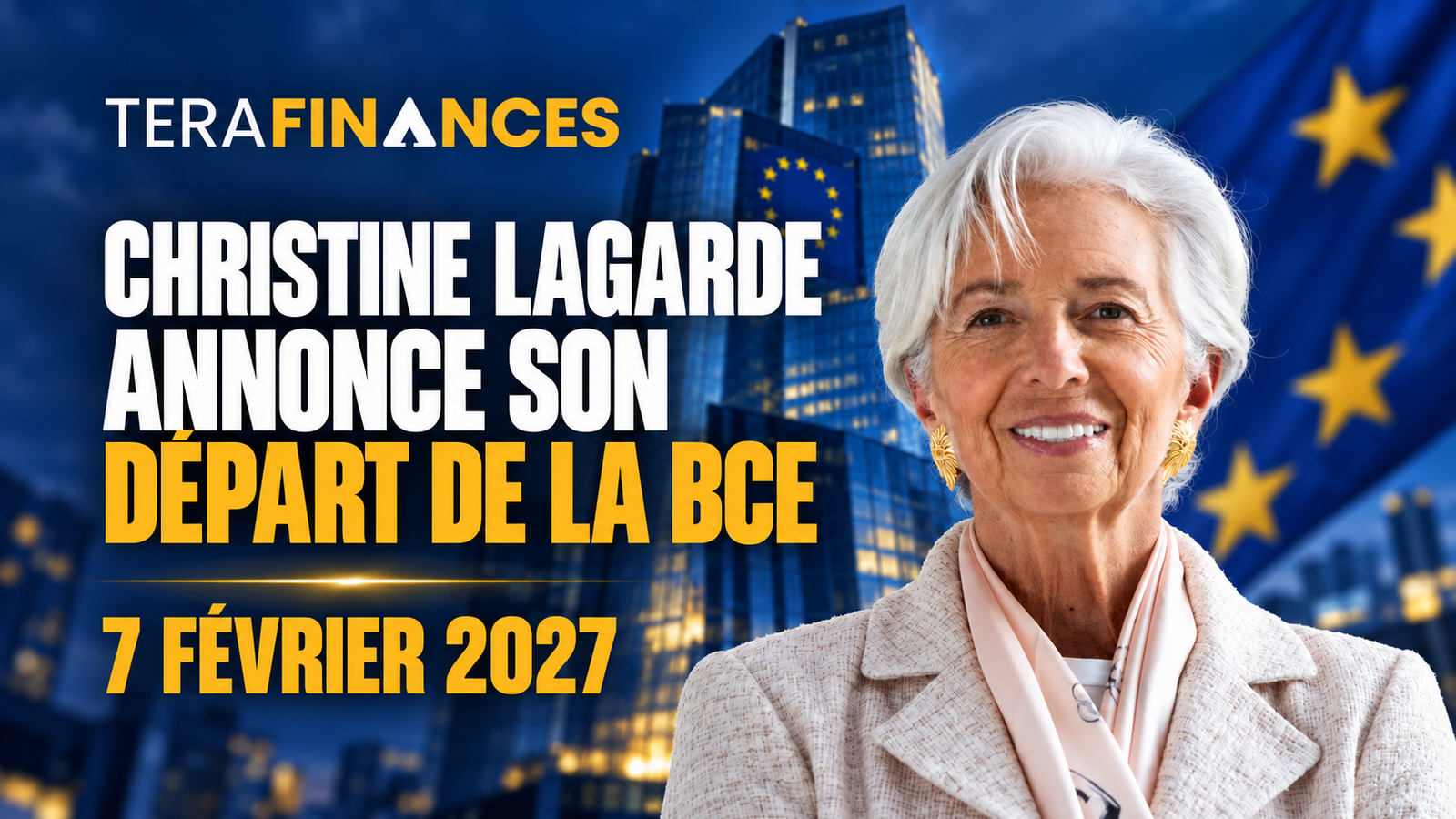 Christine Lagarde annonce son départ de la BCE pour le 7 février 2027